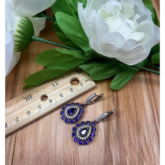 925 Sterling Silver Turkish Vintage Jewelry Set  for Women,NEW,Antique,Handmade - Picture 8 of 12